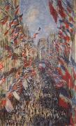 Claude Monet The Rue Montorgueil,3oth of June 1878 painting